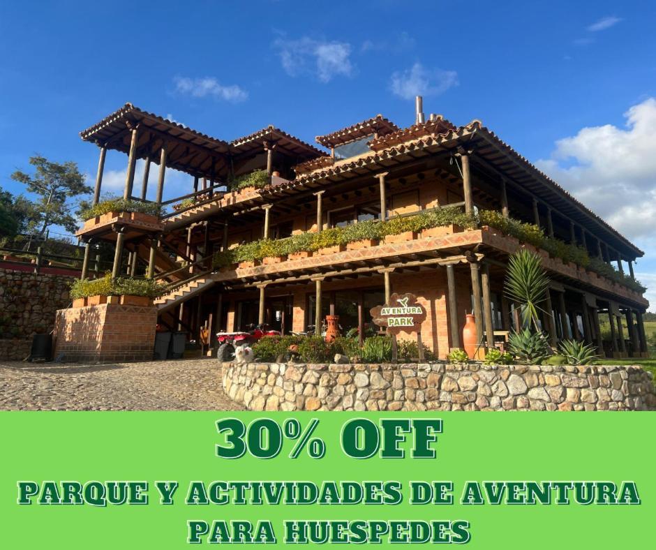 Hotel, Bungalows, Chalet Y Cabanas Aventura Park Villa De Leyva La Periquera Bagian luar foto